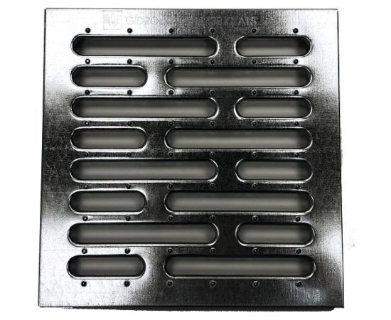 Решетка водоприемная для дождеприемника Gidrolica 30x30x30 см, штамп. стальная оцинк., кл. А15 200/1 – изображение 3