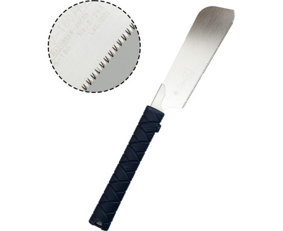 Японская пила Mikitool Gyokucho Kataba Atsuba 180мм, шаг 1,5мм, пластиковая рукоять М00020368 – изображение 9