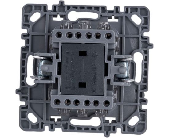 2-клавишный механизм выключателя Nilson СУ проходной, moda-advantage белый, 20112409 – изображение 4