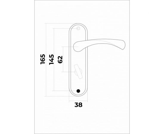 Ручка на планке VETTORE 62.323 WC GP золото 20342 – изображение 3