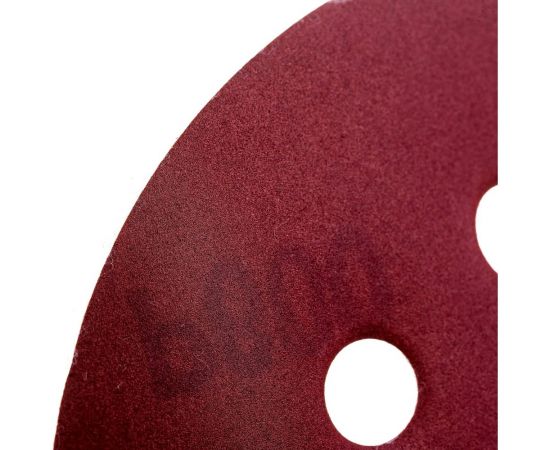 Круги шлифовальные алюминий-оксидные 125 мм, 5 шт, Р600, под липучку, 8 отверстий MOS 39842М – изображение 2
