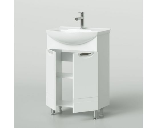 Напольная тумба с раковиной ИТАНА Nrava Aqua Адель 60 600х435х870 22355 – изображение 5