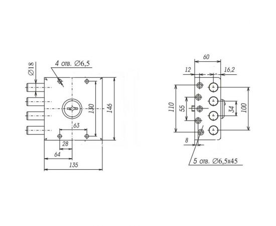 Накладной замок Siblock ЗНС-1 4 кл. 14 – изображение 2