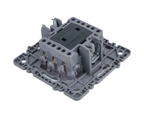 2-клавишный механизм выключателя Nilson СУ проходной, moda-advantage белый, 20112409 – изображение 3