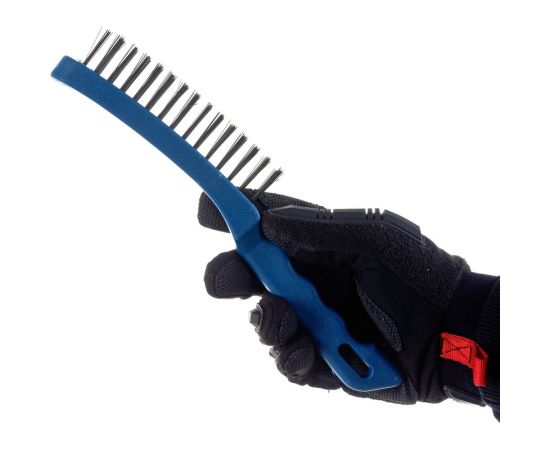 Кордщетка (ручная, 3-рядная, стальная, 280 мм) КОБАЛЬТ 248-641 – изображение 4