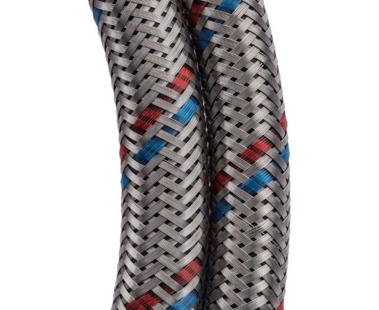 Подводка СТМ для смесителя, сталь, 1/2xM10x 60 см, пара CWFHS060 – изображение 2