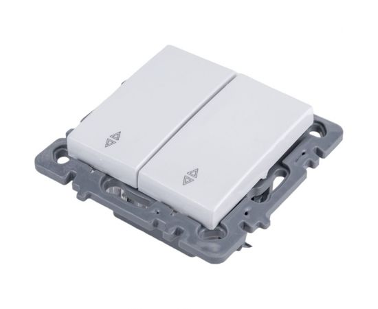 2-клавишный механизм выключателя Nilson СУ проходной, moda-advantage белый, 20112409 – изображение 2