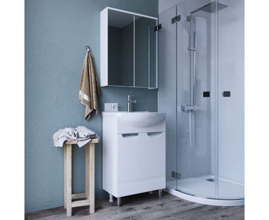 Напольная тумба с раковиной ИТАНА Nrava Aqua Адель 60 600х435х870 22355 – изображение 3