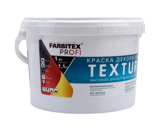 Акриловая декоративная краска Farbitex Textura (фактурная; 3.5 кг) 4300010757 