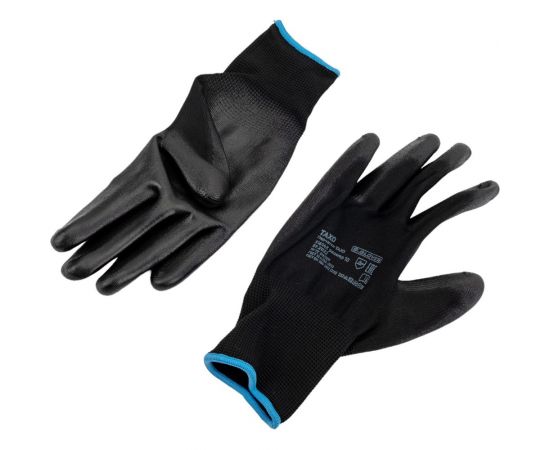 Нейлоновые перчатки с полиуретановым покрытием S.GLOVES TAXO черные, 10 размер 31614-10 