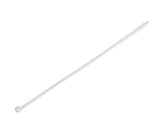 Нейлоновая неоткрывающаяся стяжка NIKOMAX 300х3,5мм, белая, уп-ка 100шт. NMC-CTN300-35-SL-WT-100 – изображение 2
