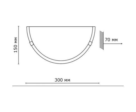 Бра SONEX стекло, E27, 100W DUNA 053 хром – изображение 2