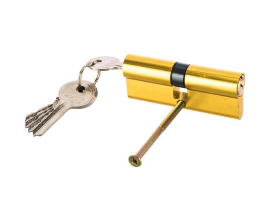 Цилиндровый механизм НОРА-М STD AL Л-80 40-40 золото 15276 – изображение 3