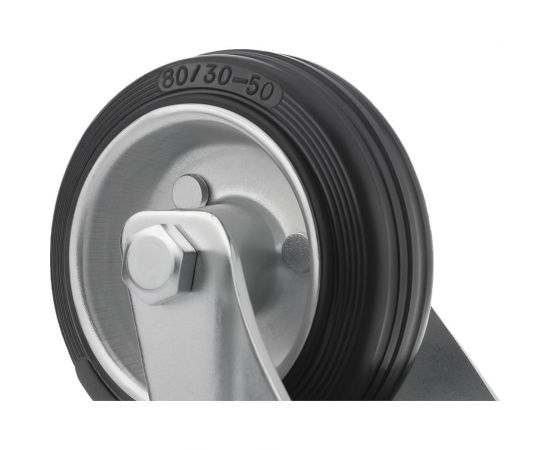 Колесо промышленное усиленное 80 мм поворотное с площадкой SRC 97 А5 1000479 – изображение 4