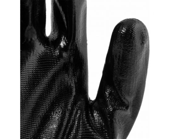 Полиэфирные перчатки СИБРТЕХ с черным нитрильным покрытием, размер 9, 13 класс вязки 678635 – изображение 4