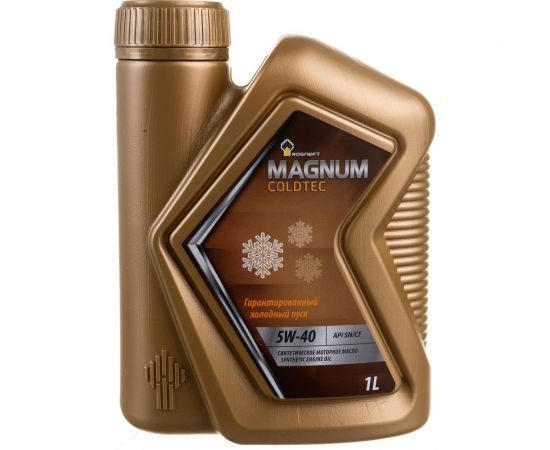 Моторное масло РОСНЕФТЬ Magnum Coldtec 5W-40 SN-CF синт. кан. 1 л 40813832 