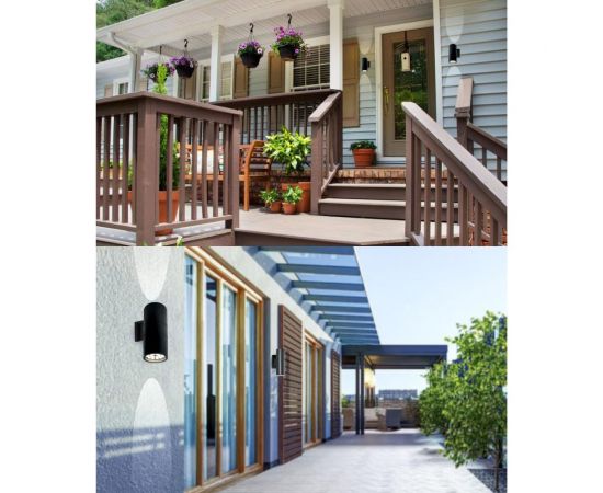 Уличный светодиодный светильник FERON 2х18W, 3200Lm, 4000K, черный DH0712 48359 – изображение 2