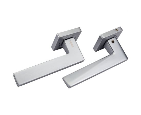 Ручка дверная ЦАМ матовый хром Вантаж V44L-2 – изображение 2