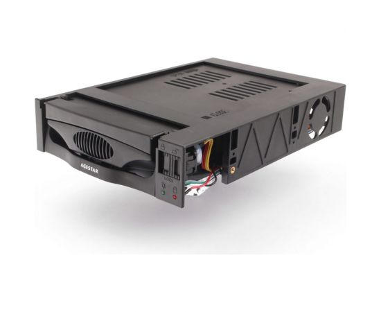 Mobile rack салазки AgeStar 3,5"" SATA I/II/III, пластик, черный, SR3P-SW-1F (BLACK) – изображение 4