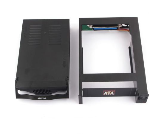 Mobile rack салазки AgeStar 3,5"" SATA I/II/III, пластик, черный, SR3P-SW-1F (BLACK) – изображение 3