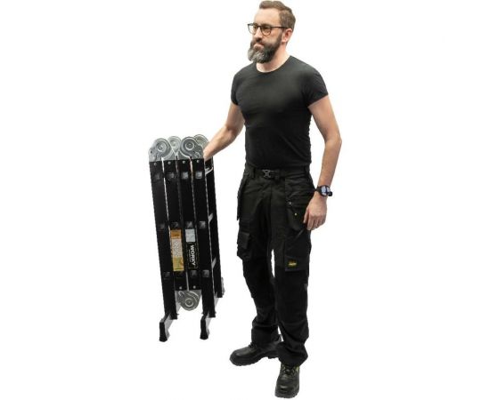 Универсальная лестница-трансформер WORKY 4x3 home black ARD257742 – изображение 3