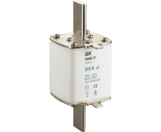 Плавкая вставка IEK ППНИ-37, 315А, габарит 2, ИЭК DPP40-315 