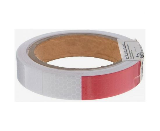 Светоотражающая самоклеящаяся лента СИМАЛЕНД красно-белая, 2 см х 8 м 5155970 