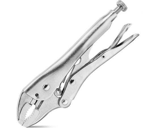 Зажимные клещи DELI dl109107z с изогнутыми губками, 180мм, рабочий ход 50мм 110708 