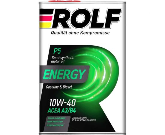 Моторное масло Rolf Масло Energy 10W-40 SL/CF 4 л 322227 