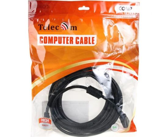 Кабель Telecom HDMI-19M --- HDMI-19M ver 2.0+3D/Ethernet, 2 фильтра, 5m TCG200F-5M – изображение 2