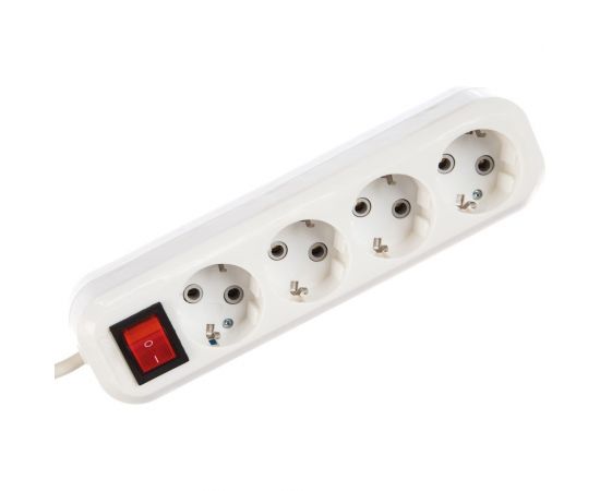 Удлинитель Smartbuy 4 гнезда 5 метров 16А/3,5кВт с выкл. и заземлен. ПВС 3х1,0 SBE-16-4-05-ZS – изображение 3
