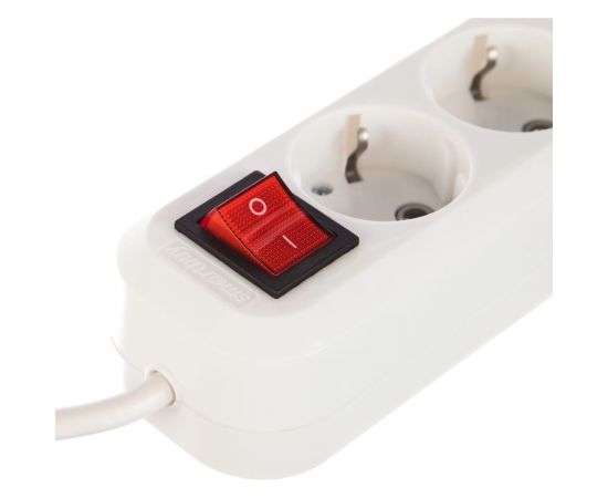 Удлинитель Smartbuy 4 гнезда 5 метров 16А/3,5кВт с выкл. и заземлен. ПВС 3х1,0 SBE-16-4-05-ZS – изображение 2