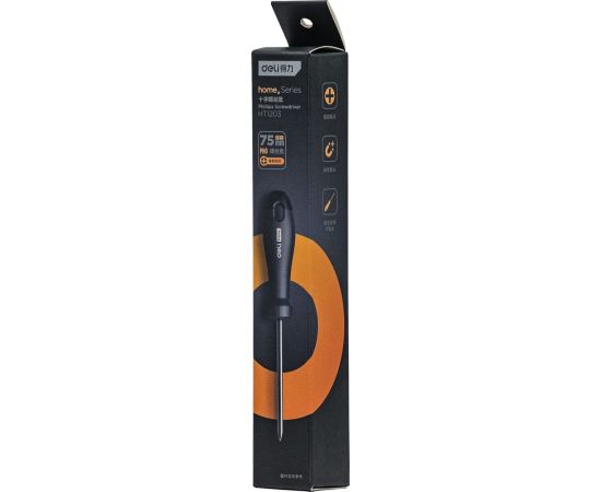 Крестовая отвертка DELI Home Series Black HT1203 PH0x75 мм 104606 – изображение 2