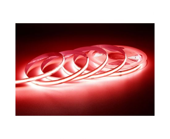 Светодиодная лента Apeyron 24В, 11Вт/м, COB, 352д/м, IP20, подложка 10мм, 5м, крас. 00-355 