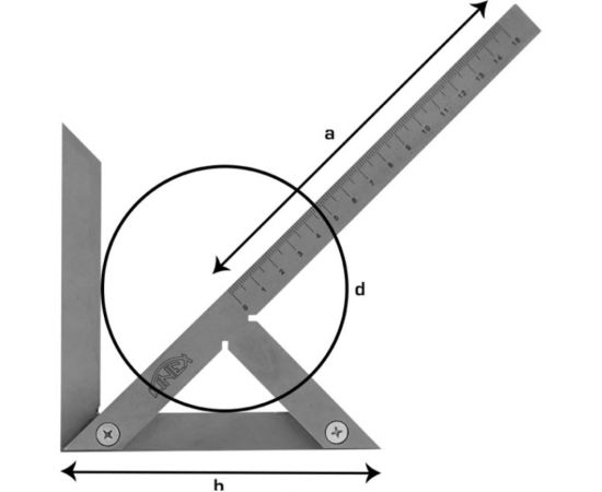Центровочный угольник Kinex 300х180/250 мм 4062-3 