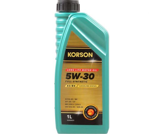 Моторное масло KORSON 5W-30 синтетическое, 1 л KS00021 