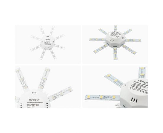 Комплект светодиодных линеек Apeyron Звездочка 220В, 8Вт, smd5730, 600Лм, 4000К, IP30 02-42 – изображение 10