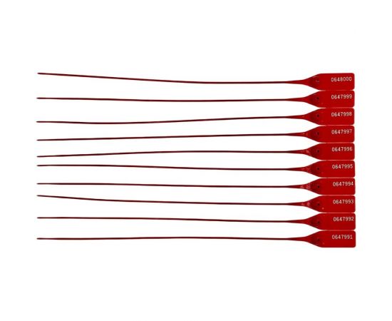 Номерная пластиковая пломба ТПК Технологии Контроля оса-330 (цвет: красный) 1000 шт 24199 – изображение 3