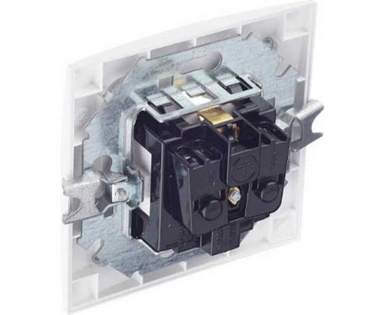 Розетка с заземлением, шторками и крышкой IP-44 Simon 1590450-030 – изображение 2