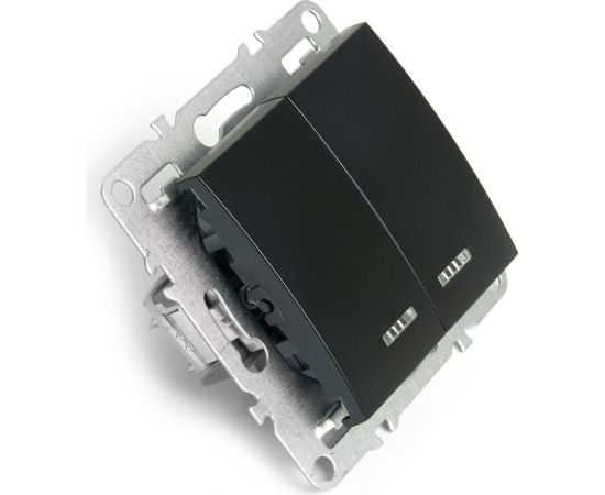 2-клавишный выключатель STEKKER с индикатором (механизм), серия Эрна, PSW10-9 49147 – изображение 7