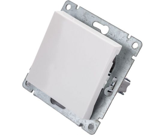 Одноклавишный выключатель UNIVersal серия афина, с/у, 10а, 220в, белый еврослот A0021 