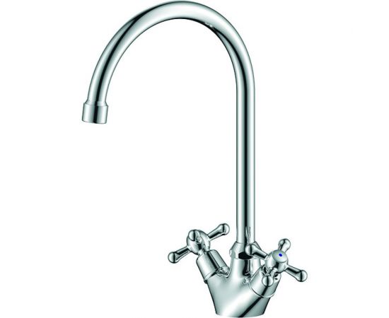 Смеситель для кухни ARGO DOM, J-обр. излив, 1/2 кер. 37992 