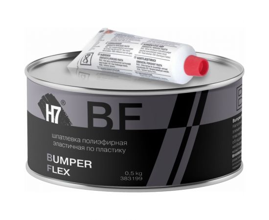 Полиэфирная эластичная шпатлевка по пластику H7 Bumper Flex 0,5кг 383199 