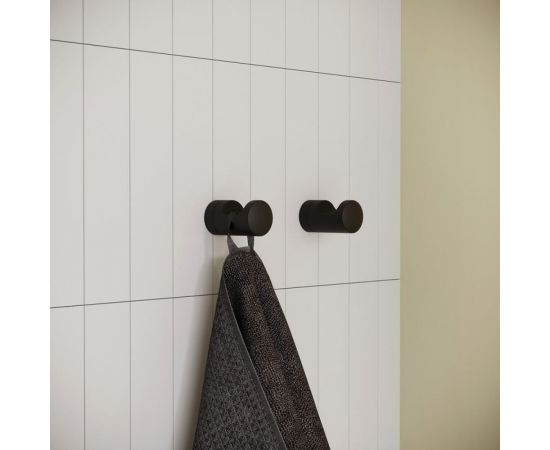 Одинарный крючок IDDIS NOA сплав металлов, черный матовый NOABL10i41 