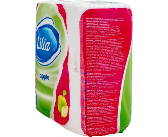 Туалетная бумага Лилия Яблоко 2слоя 4рулона 5635 – изображение 4