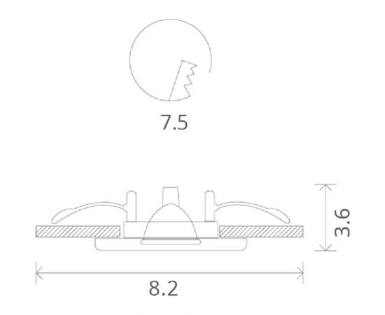 Встраиваемый светильник Arte Lamp AQUA A5440PL-1SS – изображение 4