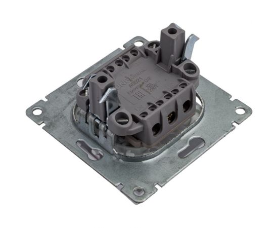 Одноклавишный выключатель UNIVersal серия афина, с/у, 10а, 220в, белый еврослот A0021 – изображение 2