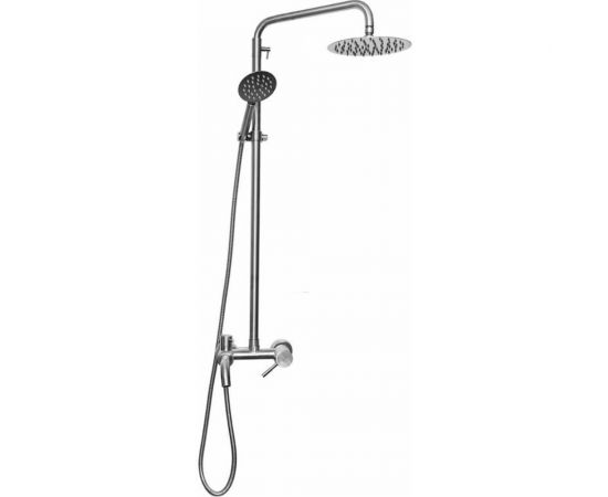 Душевая стойка со смесителем WISENT w3552а круглым тропическим душем и лейкой из нержавеющей стали W3552A 