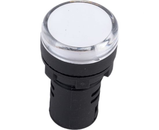 Лампа IEK AD-22DS, сигнальная, белая, светодиодная, 24В. BLS10-ADDS-024-K01 