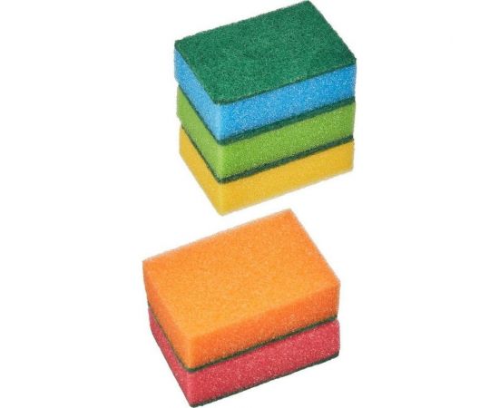 Губки для мытья посуды Luscan Макси 95x65x30 мм 5 шт/уп 549252 – изображение 2